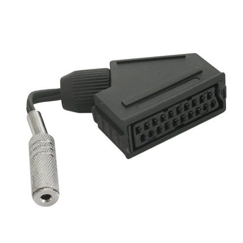 Przyłącze gniazdo SCART (EURO)->na gniazdo jack 3.5mm stereo 0.1m