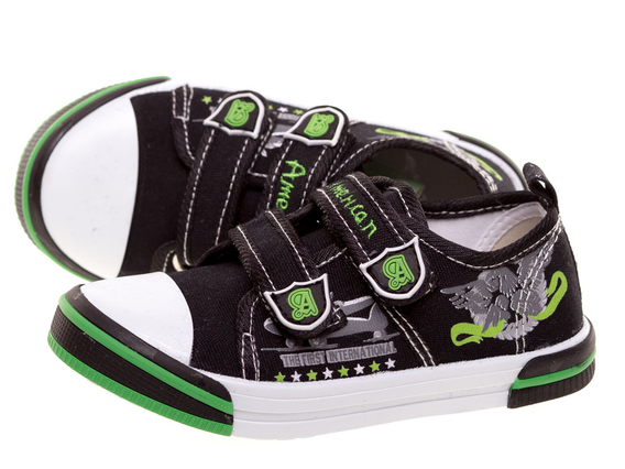 -45% Kapcie dziecięce AMERICAN CLUB TEN25_15BK