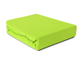 Prześcieradło Frotte z gumką limonkowe 70x140