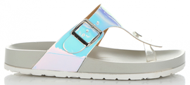 Stylowe Klapki Damskie z możliwością poszerzenia marki Idea Shoes Szare (kolory)