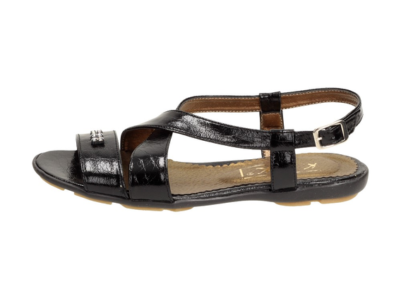 Czarne sandały, buty dziecięce KMK 98