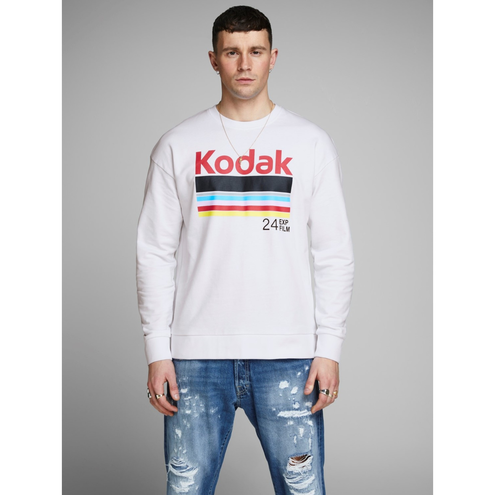 Jack & Jones "Jorsnap Sweat" White