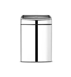 Kosz TOUCH BIN 10L prostokątny Brilliant Steel