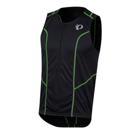 Pearl Izumi Select Pursuit Tri SI JRSY | CZARNO-ZIELONE - męska koszulka triathlonowa