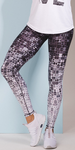 Legginsy sportowe GEOMETRIC OMBRE