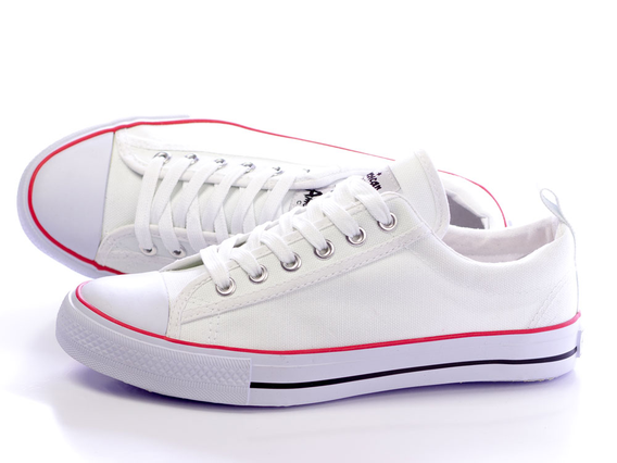 -45%Markowe trampki białe AMERICAN CLUB DSLN01