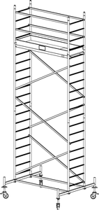 Rusztowanie aluminiowe KRAUSE ProTec - 6,30m 910141