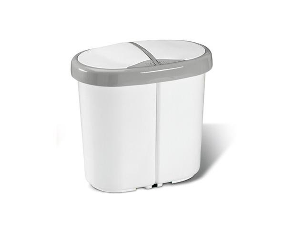 Kosz do segregacji śmieci 2x12L MULTISPACE biały