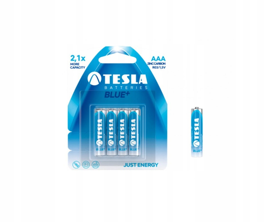 TESLA BATERIE LR03 PALUSZKI AAA BLUE+ 4sztuki