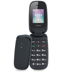 MyPhone TWIST telefon dla seniora KLAPKA SOS radio Czarny