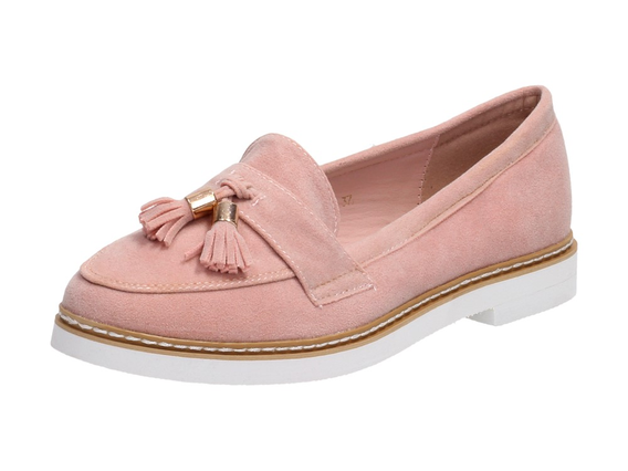 Różowe lordsy na platformie buty VICES 7101