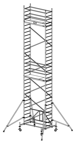 Rusztowanie aluminiowe jezdne KRAUSE ProTec XS - 9,80m 920072