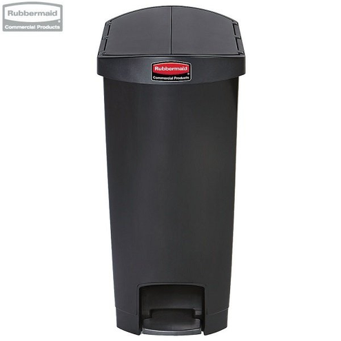 Kosz Slim Jim® Step-On 68L Resin Containers End Step Style black