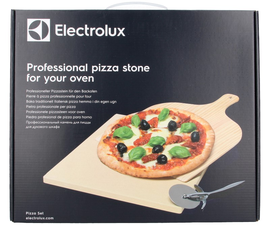 ✚ Zestaw do pieczenia pizzy: kamień + łopatka + nóż | Electrolux