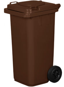 Pojemnik na odpady 120L brązowy
