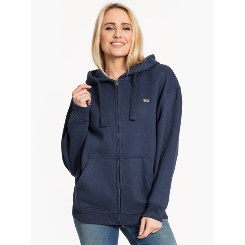 Tommy Jeans "Hood Graphic Zipthru" Blue