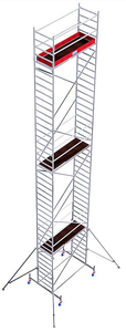 Rusztowanie aluminiowe jezdne KRAUSE Stabilo 10 (2,0 x 0,75m) - 12,40m 731395