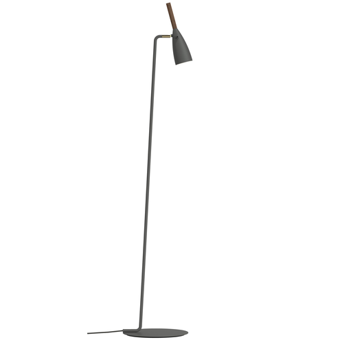 PURE lampa podłogowa GU10 szara/orzech włoski 78294011 DFTP