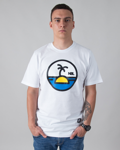 T-SHIRT PALM WHITE