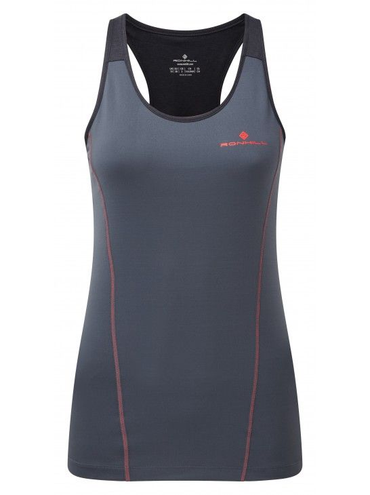 Ronhill Wmn’s Stride Tank | Grafit damska koszulka do biegania
