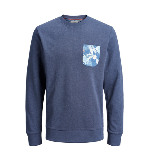 Jack & Jones "Jorfloral Pocket Sweat" Total Eclipse