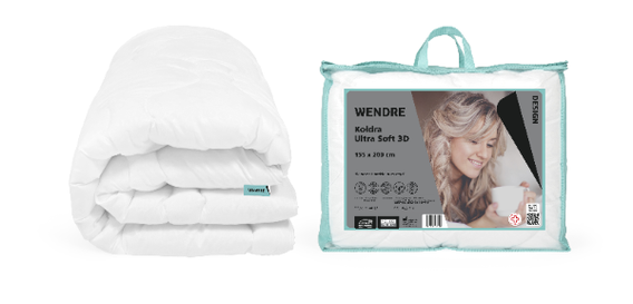 Kołdra ULTRA SOFT 3D 155x200 biała