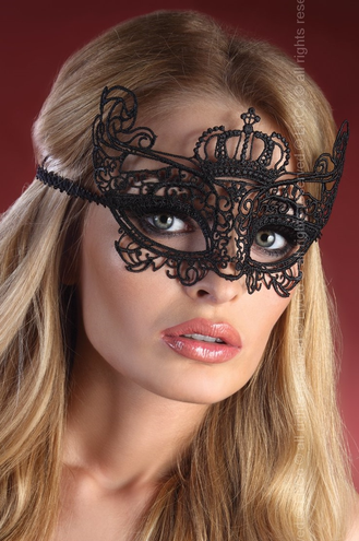 Maska Wenecka MASK BLACK 7