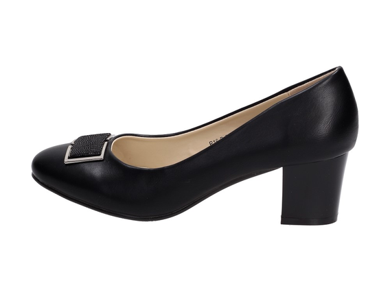 Czarne czółenka WISHOT DP020 seria COMFORT