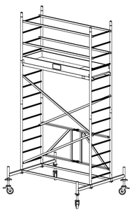 Rusztowanie aluminiowe jezdne KRAUSE ProTec XS - 4,80m 920027