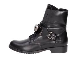 Czarne POLSKIE botki damskie, buty NICOLE 2056