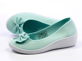 -50%Baleriny mietowe na koturnie McArthur LT01