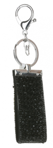 Brelok do Torebki Glam Rock Key z Dużymi Cyrkoniami Czarny (kolory) Akcesoria do Torebek
