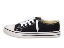 -70%Czarne trampki, buty damskie BALADA B614-1