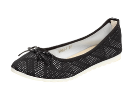 Czarne baleriny, buty damskie VICES 5062-1