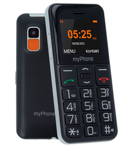 MyPhone Halo Easy - Czarny - telefon dla seniora - przycisk SOS - czytelny wyświetlacz - dostępne od ręki 032 290 57 01