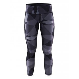Craft Pure Print Tights - damskie getry do biegania o długości 3/4