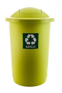 Kosz do segregacji odpadów TOP BIN 50L zielony