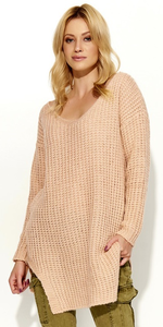 Sweter MAKADAMIA S49 - Łososiowy