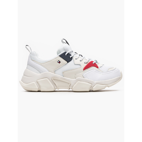 Tommy Hilfiger "Wmn Chunky Mixed Textile" White