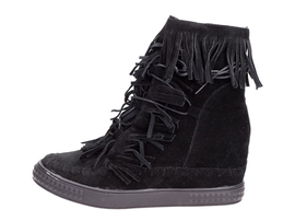 Czarne sneakersy, buty damskie VICES 1068-1