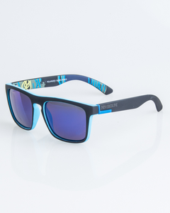 OKULARY COMIX POLARIZED BLACK-BLUE RUBBER BLUE MIRROR 1262