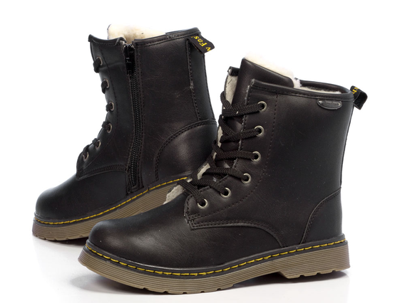 -50% Zimowe glany dziecięce AMERICAN 11628 BK