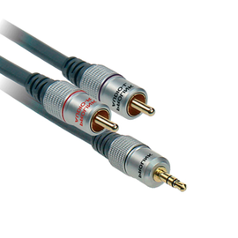 Przyłącze wtyk jack 3,5mm stereo na dwa wtyki RCA 10m Prolink Exclusive