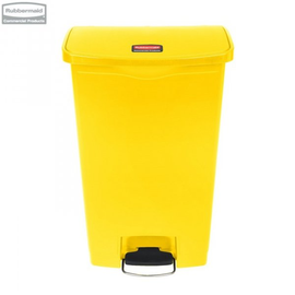 Kosz Slim Jim® Step-On 68L Resin Containers yellow