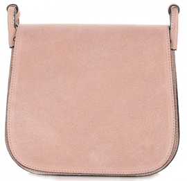 Listonoszka Skórzana Genuine Leather Różowa