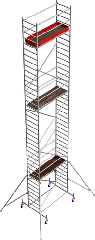 Rusztowanie aluminiowe jezdne KRAUSE Stabilo 10 (2,0 x 0,75m) - 11,40m 731388