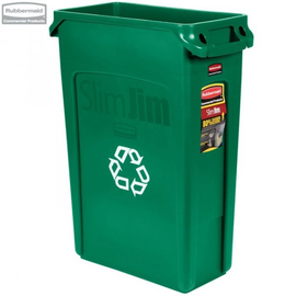 Kosz Slim Jim® With Venting 87L green