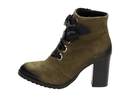 POLSKIE botki damskie DEONI 1273 KHAKI