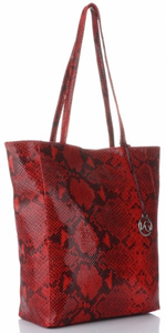 Torebki Skórzane ShopperBag VITTORIA GOTTI Czerwone (kolory)