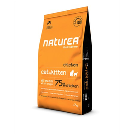 Naturea Naturals Cat&Kitten Chicken 7 kg - bezzbożowa karma z